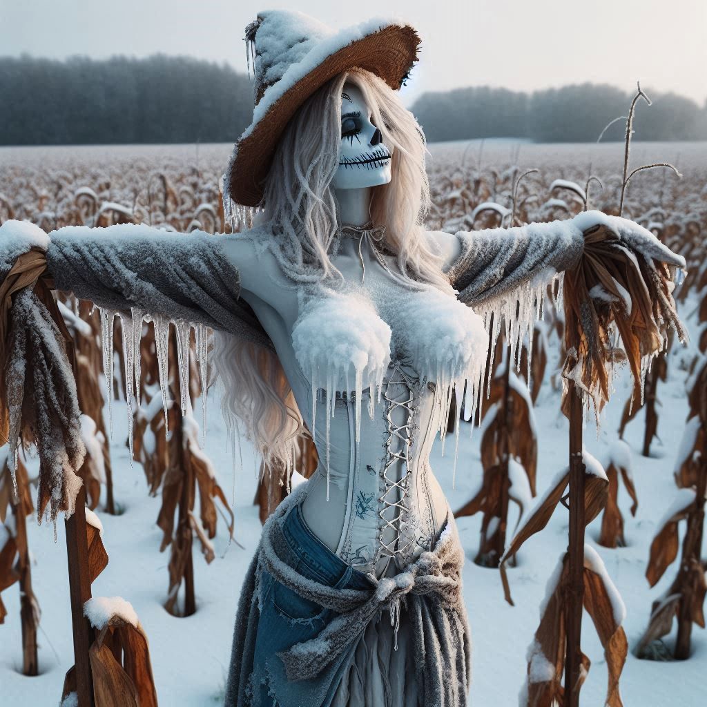 Scarecrow in winter