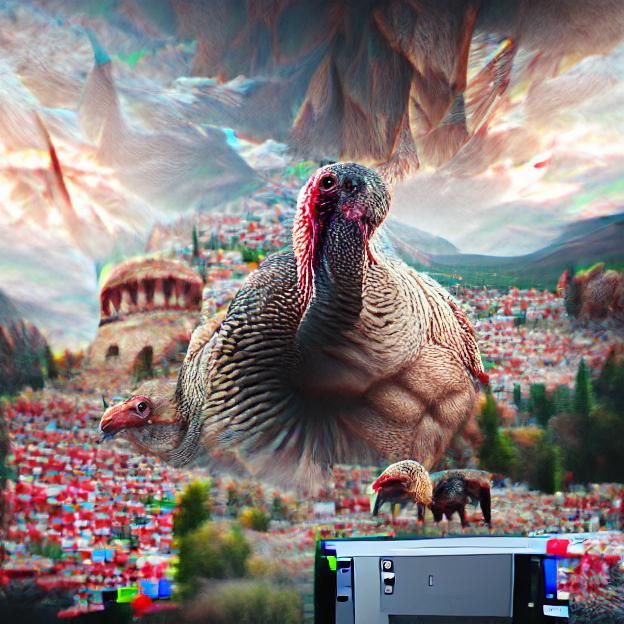 The majestic turkey attacks 8k resolution