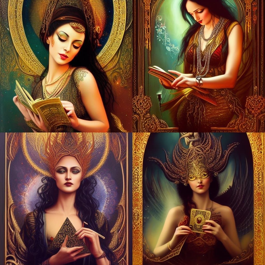 Dark fantasy, oil painting,