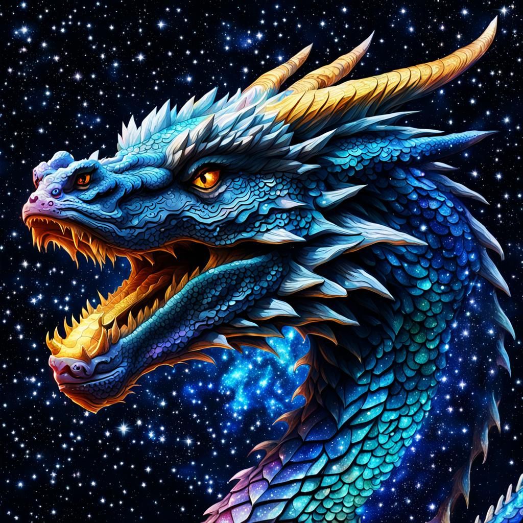 Cosmic dragon - AI Generated Artwork - NightCafe Creator