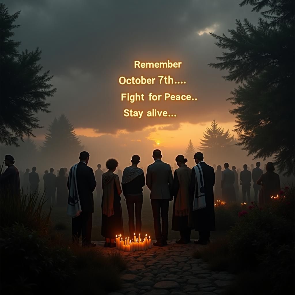 Mournful Families Remember October 7th at Sunrise