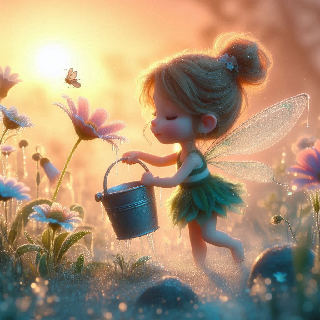 Fairy Collecting Dew