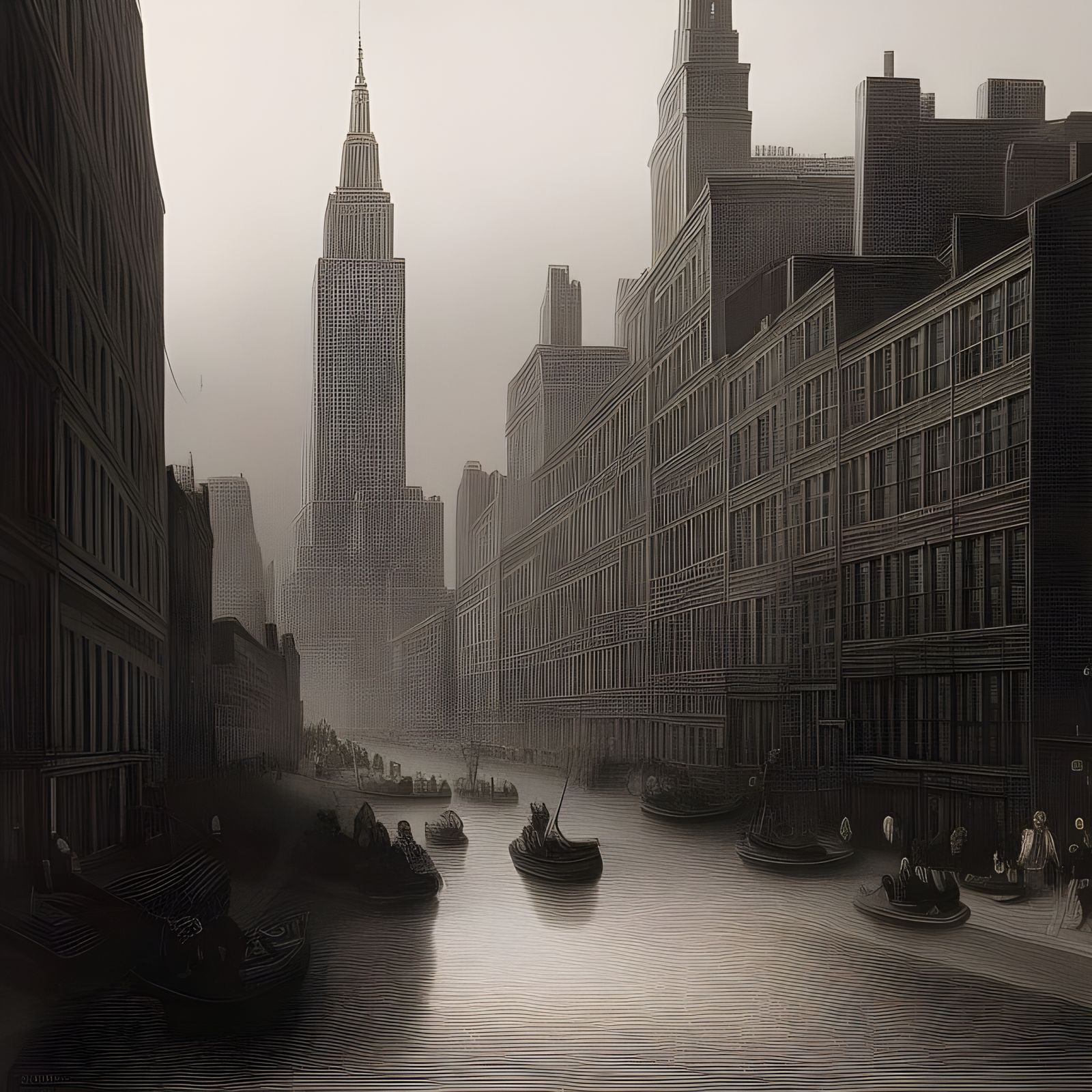 New York - Venice by Rembrandt  by @Freeskull