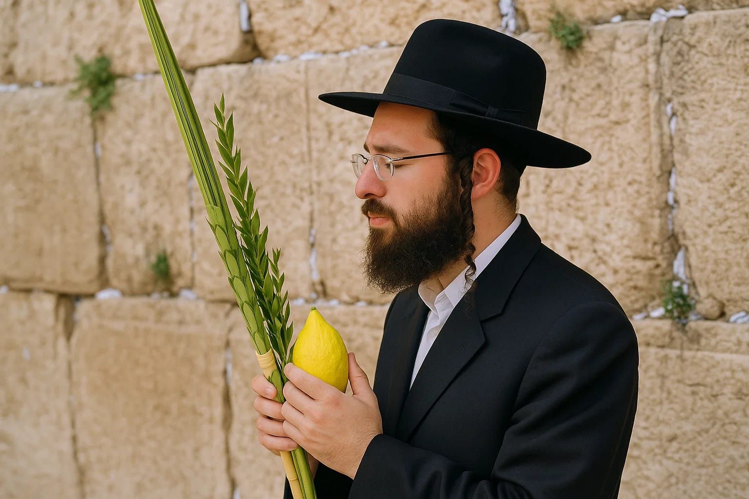 ארבעת המינים בכותל