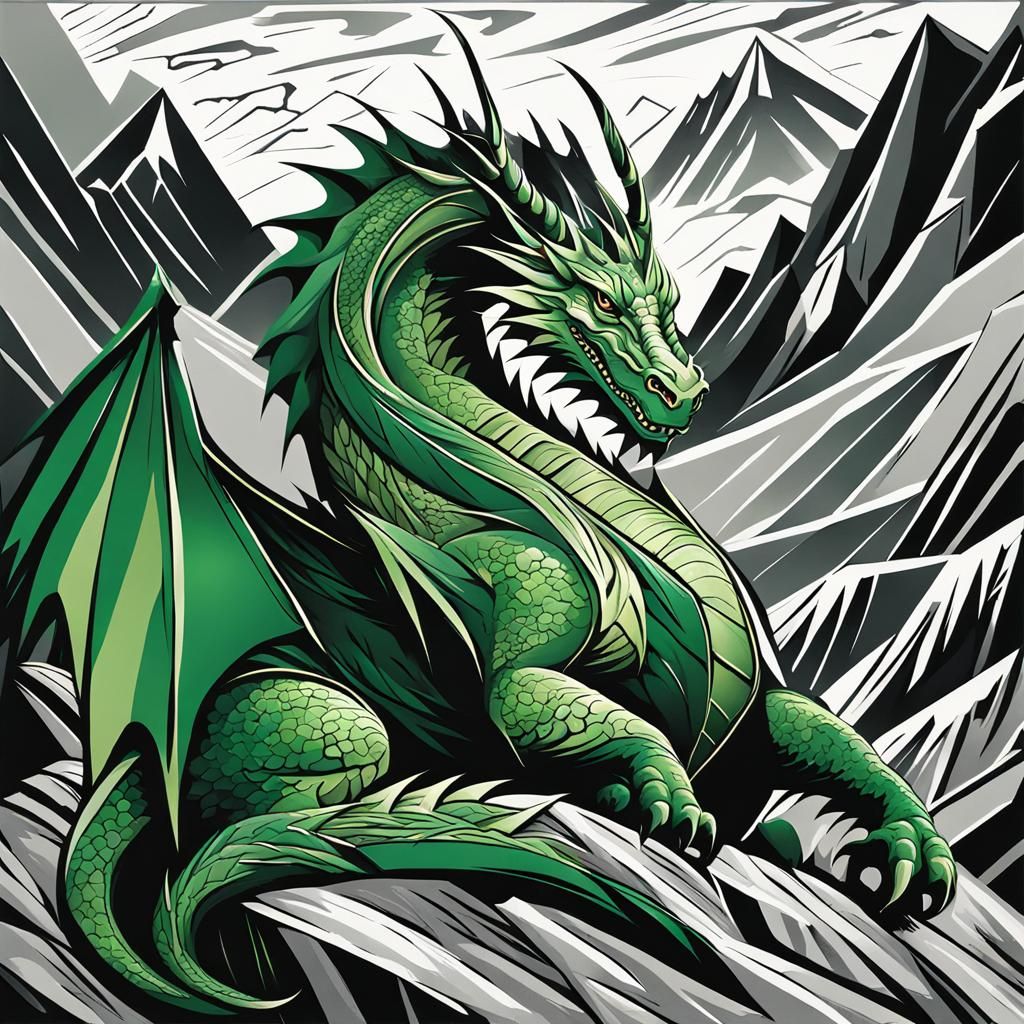 Green Dragon - AI Generated Artwork - NightCafe Creator