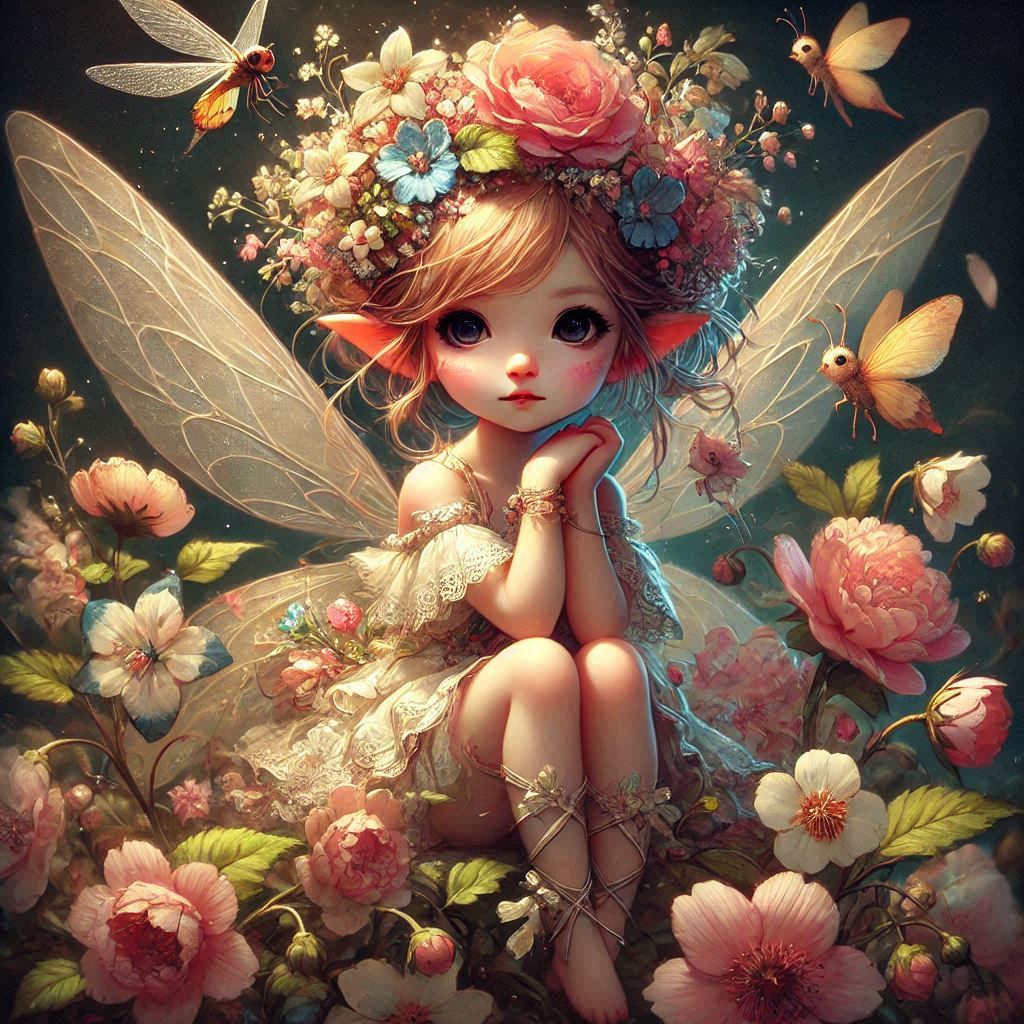 adorable fairy-tale fantasy creature portrait..
