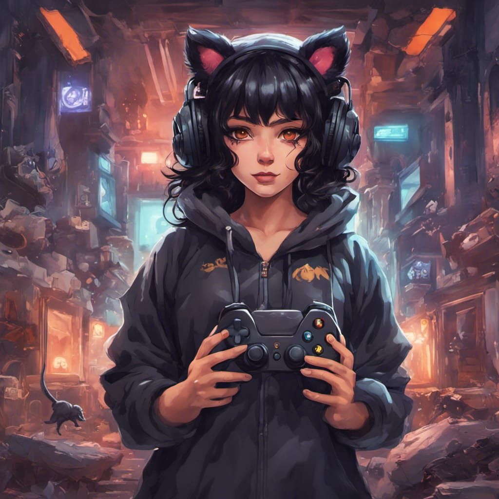 Instagram Profile Picture, Anime Cyberpunk, Twitch streamer, Discord,  Social Media, Avatar, Digital Art, Digital Download, Instant Download