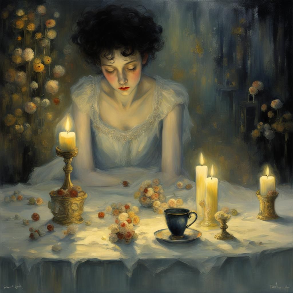 When the Night Comes, fantasy, Candle Light, brokenhearted, ...