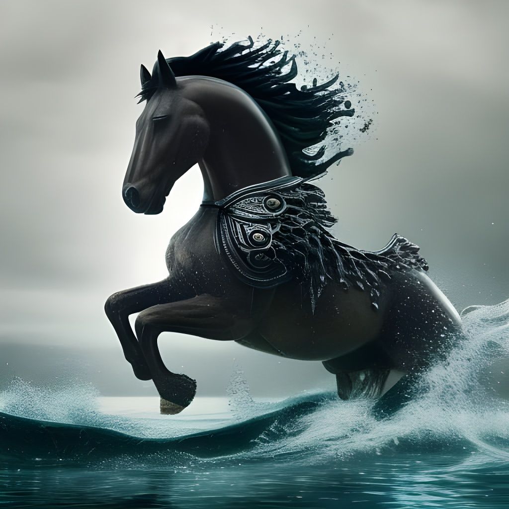 Horse of the water  by @David Gotet