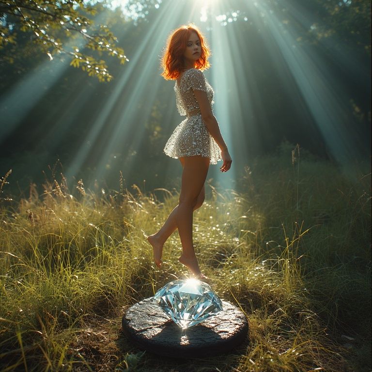 Diamond on a landmine