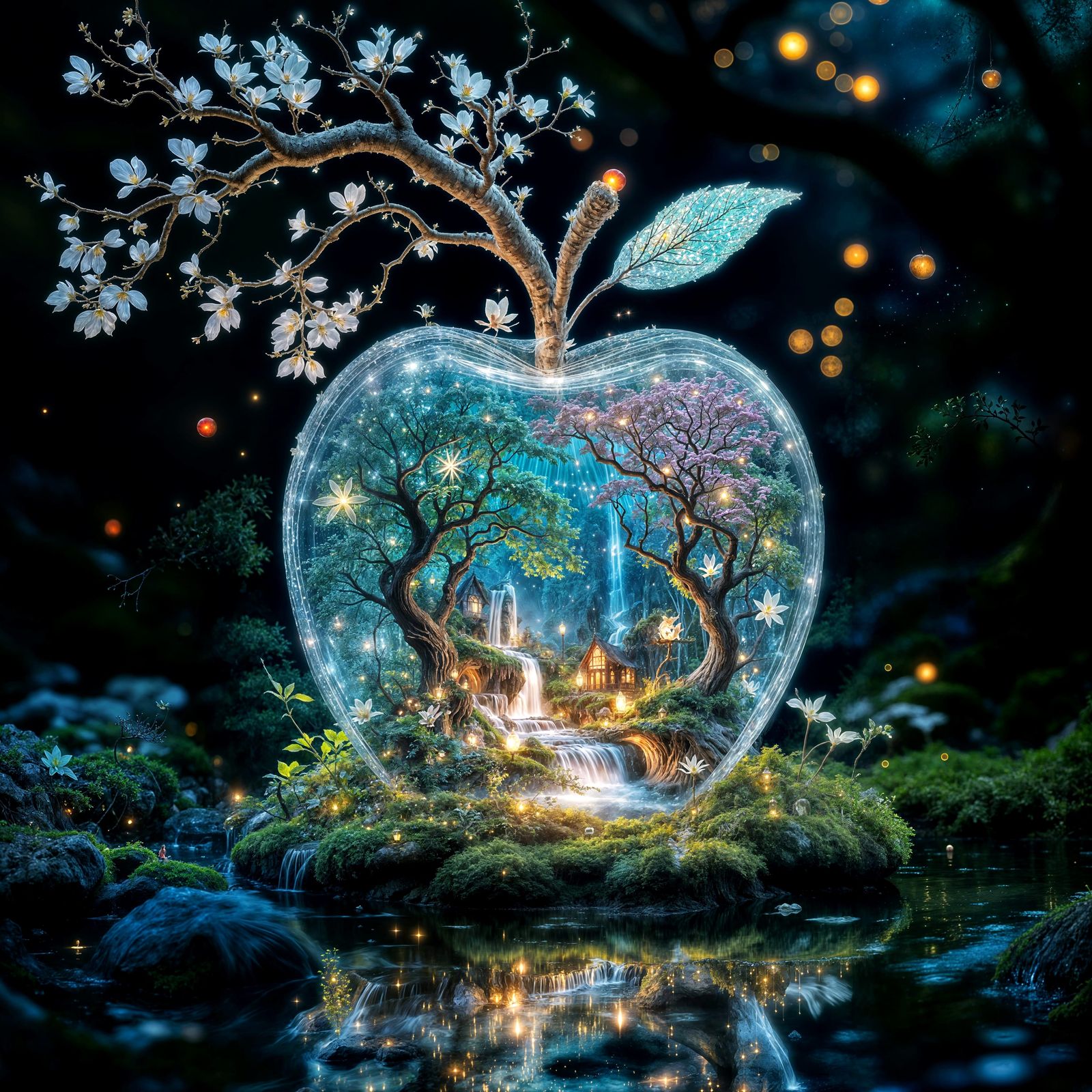 The Crystal Eden : A Gateway to Enchanted Worlds  by @Coco Lasticot