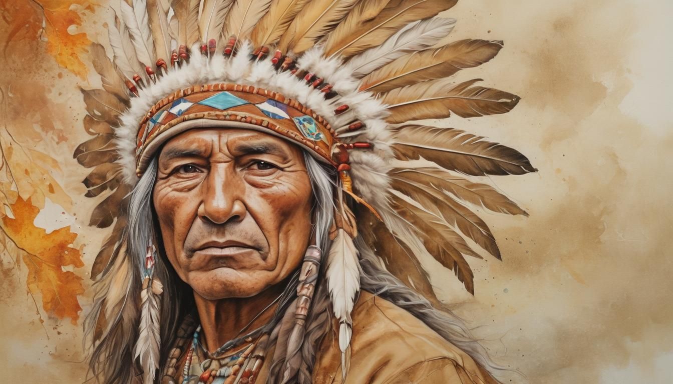 Native American Portrait  by @DaveyJ