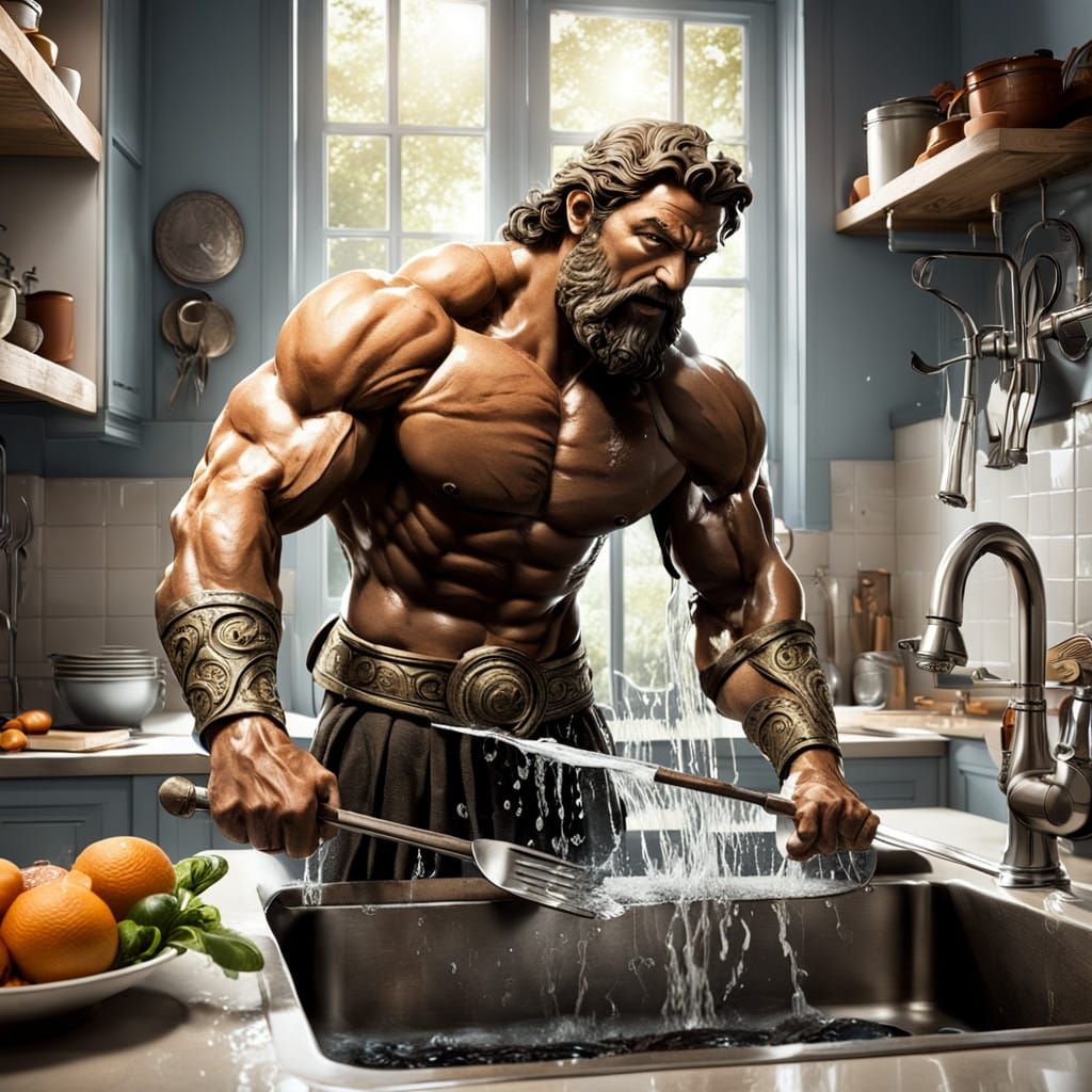 The Labors of Hercules - Household Chores   by @Baba