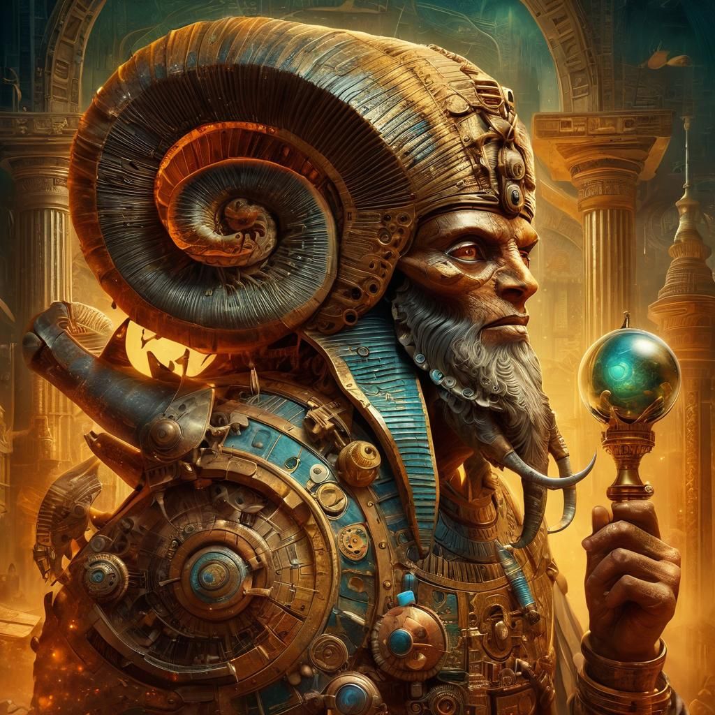 “Cult of the Snail-Aries God in an ancient Egyptian city”