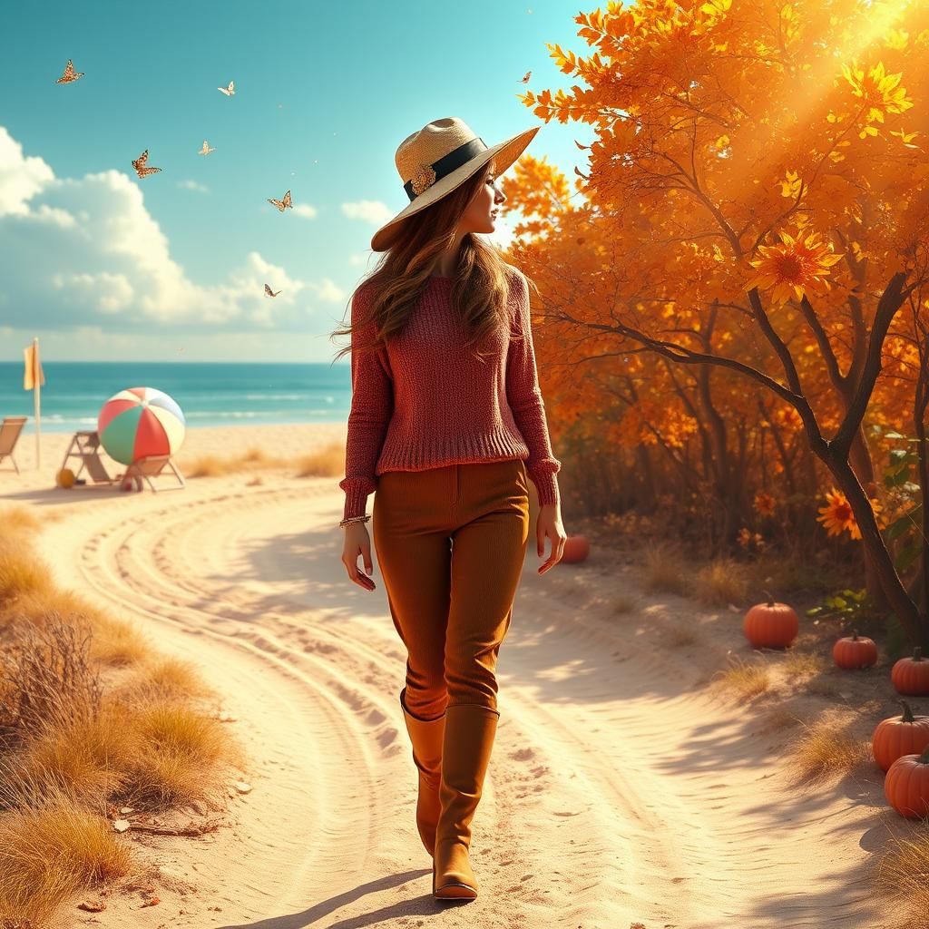 Saying Farewell To Summer As She Is Walking To Autumn  by @Anna Amore