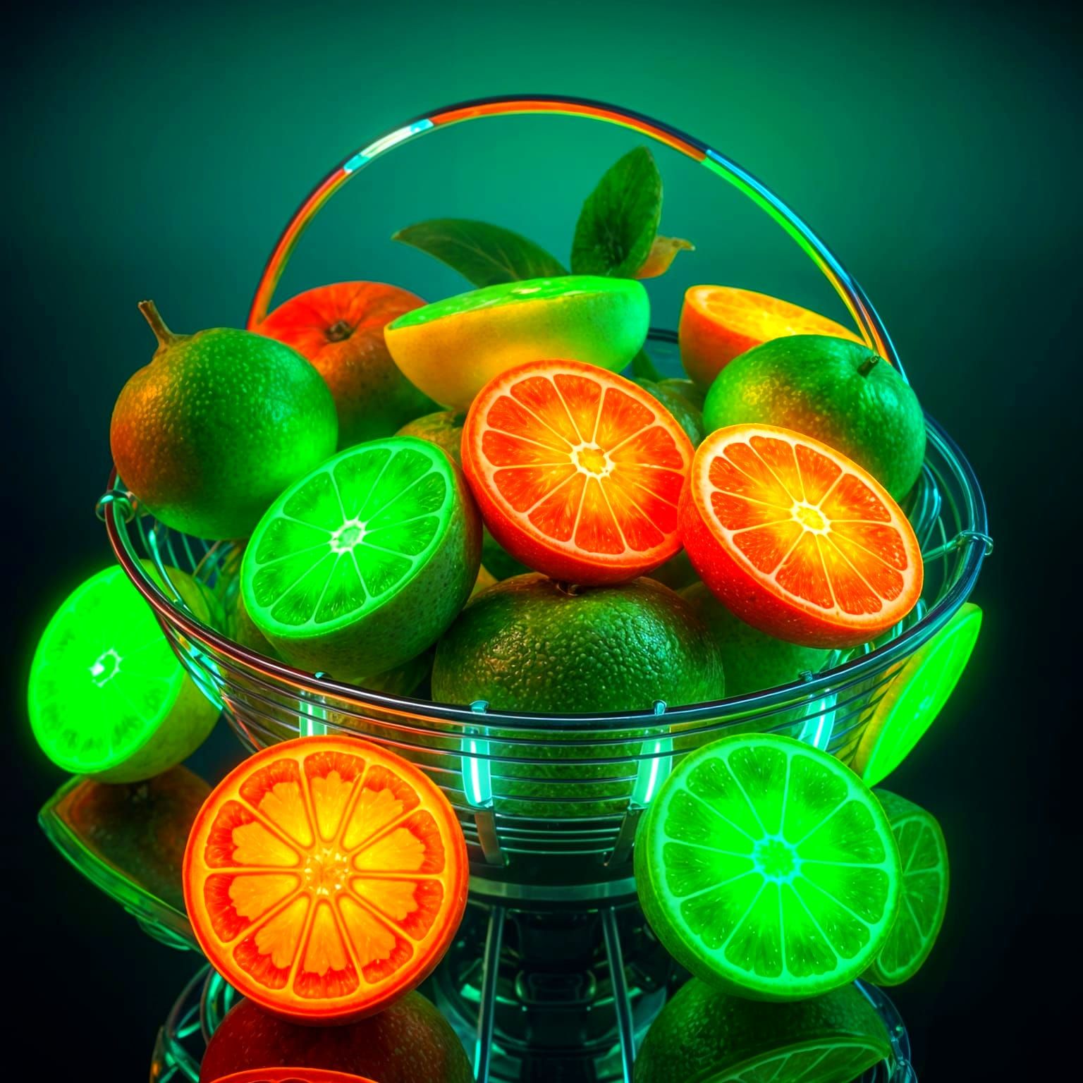 Neon-Fruit basket  by @Lynn