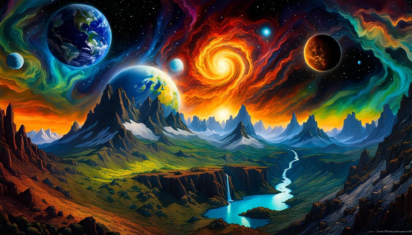 (True Nature) / epic cosmic earth_art masterpiece by James G...