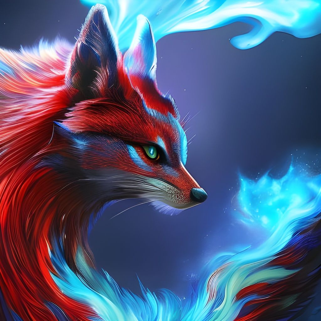 Fox Spirit - Ai Generated Artwork - Nightcafe Creator