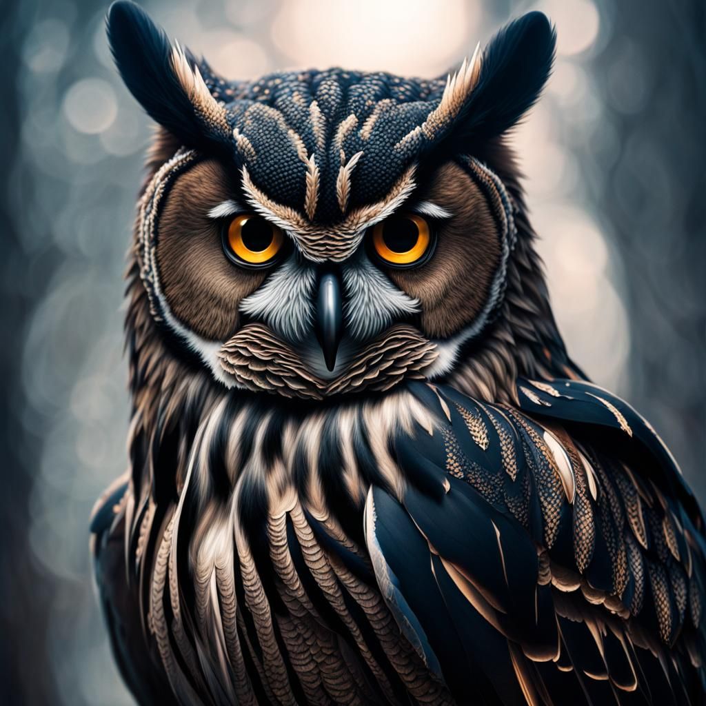 Great Horned Owl  by @possom2009