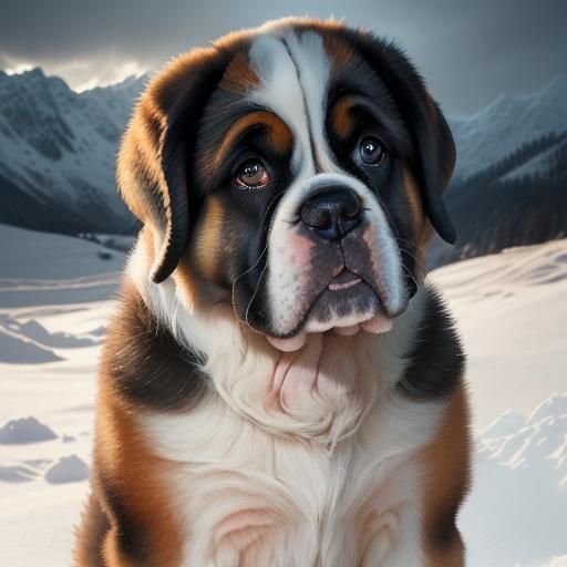 snow puppy 10 - AI Generated Artwork - NightCafe Creator