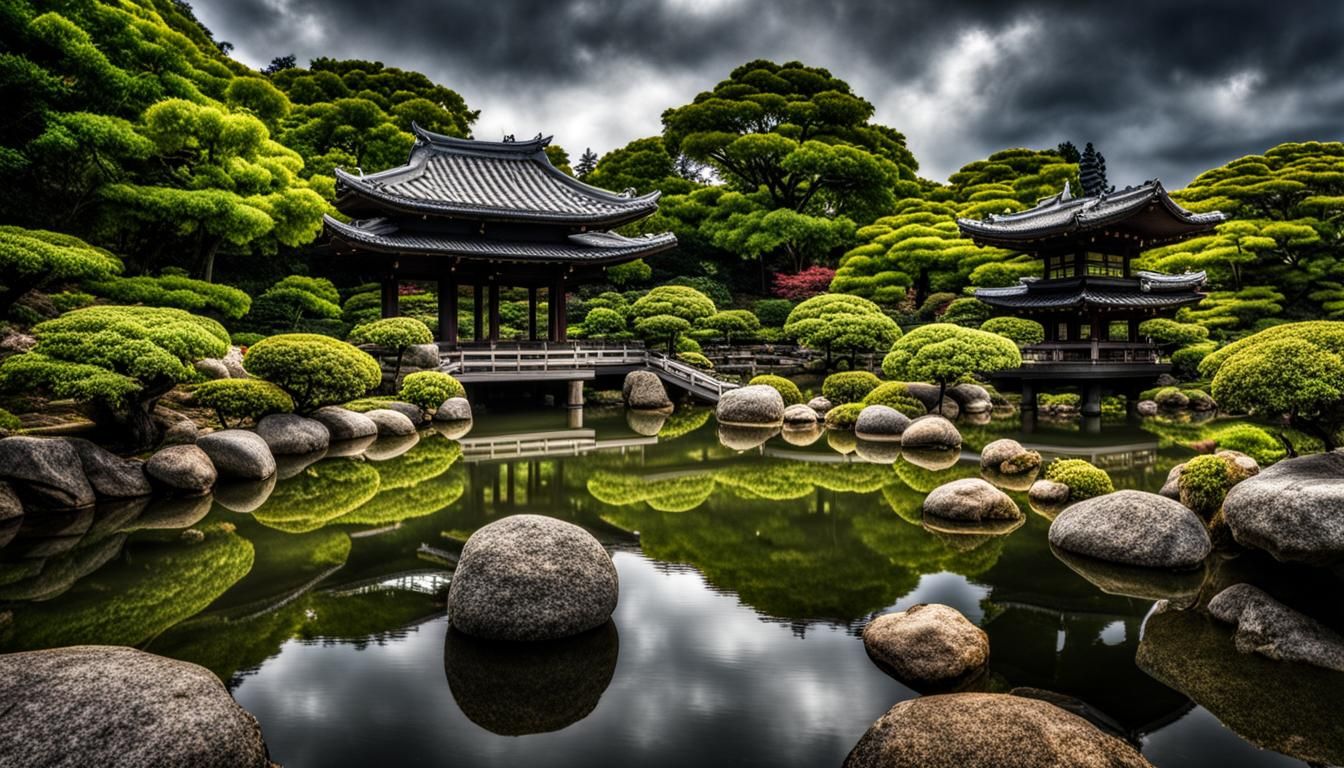 a Japanese Zen Garden