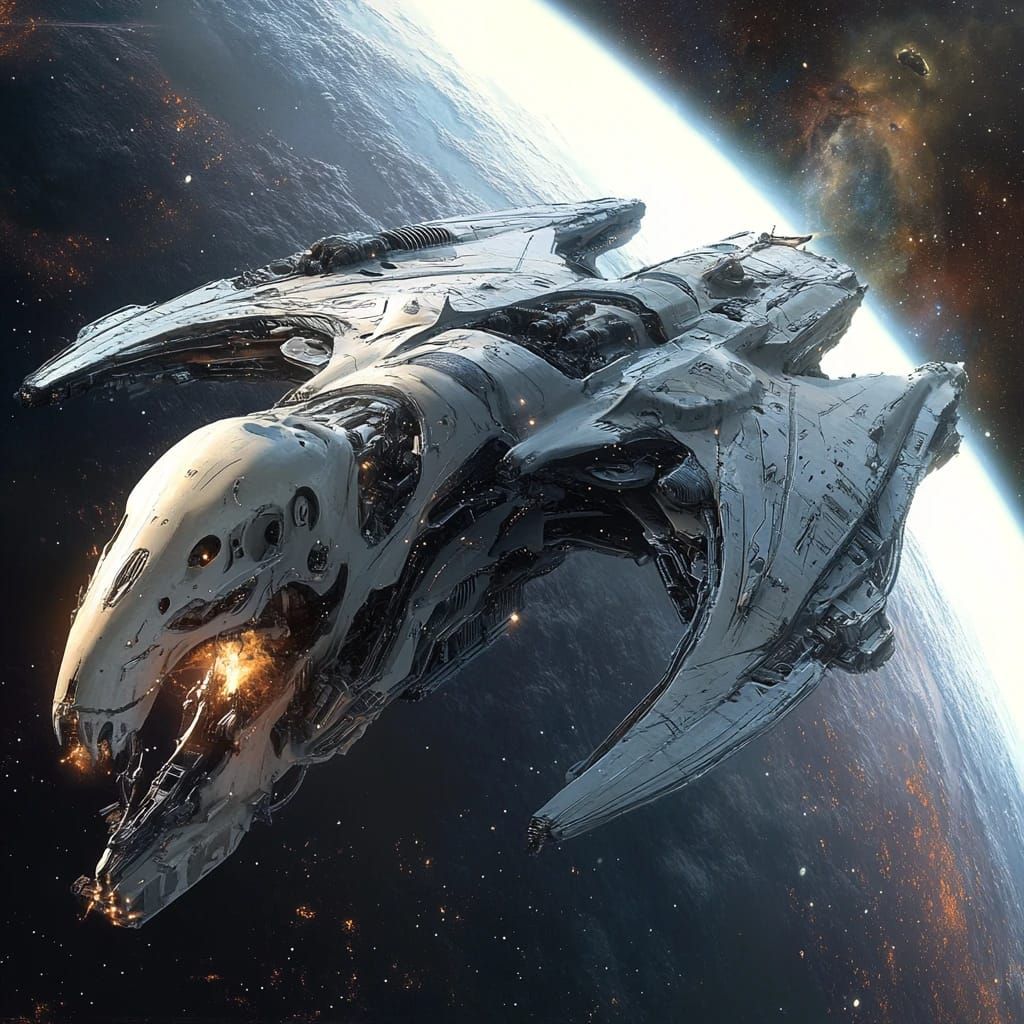 Alien Raider Using Exoskeleton Organic Armor Technology