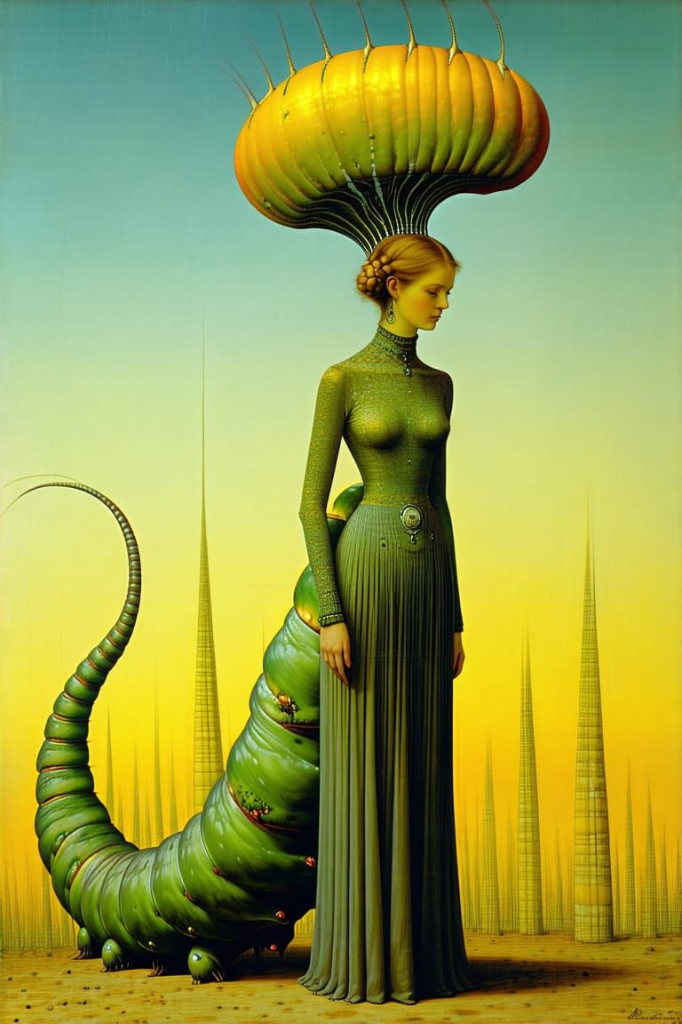 Caterpillar woman