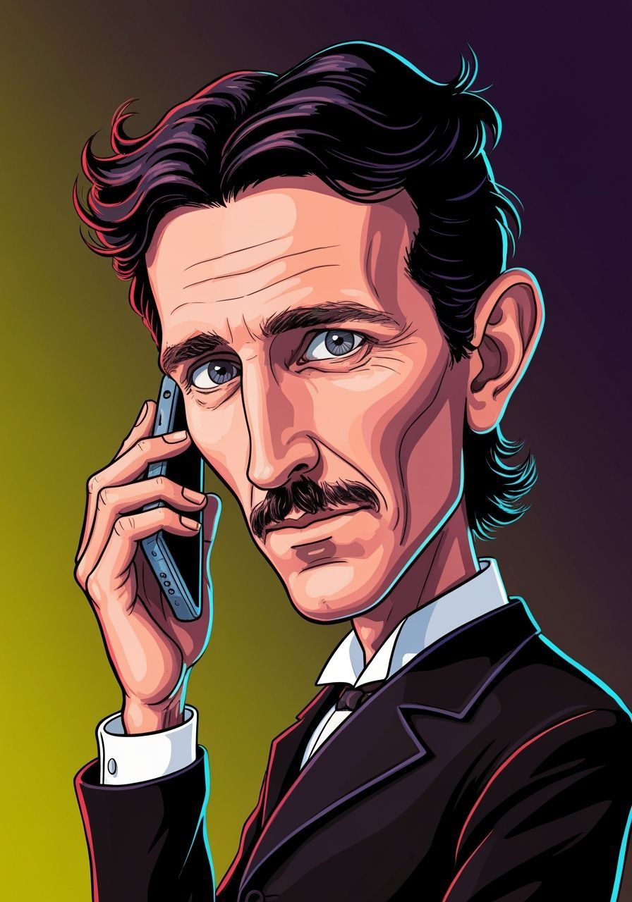 Nikola Tesla  by @Chess Man