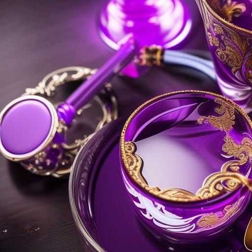 Fancy Purple Drink Set