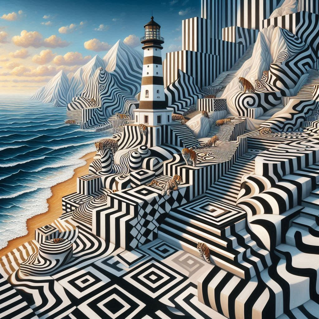 Lighthouse and more steps