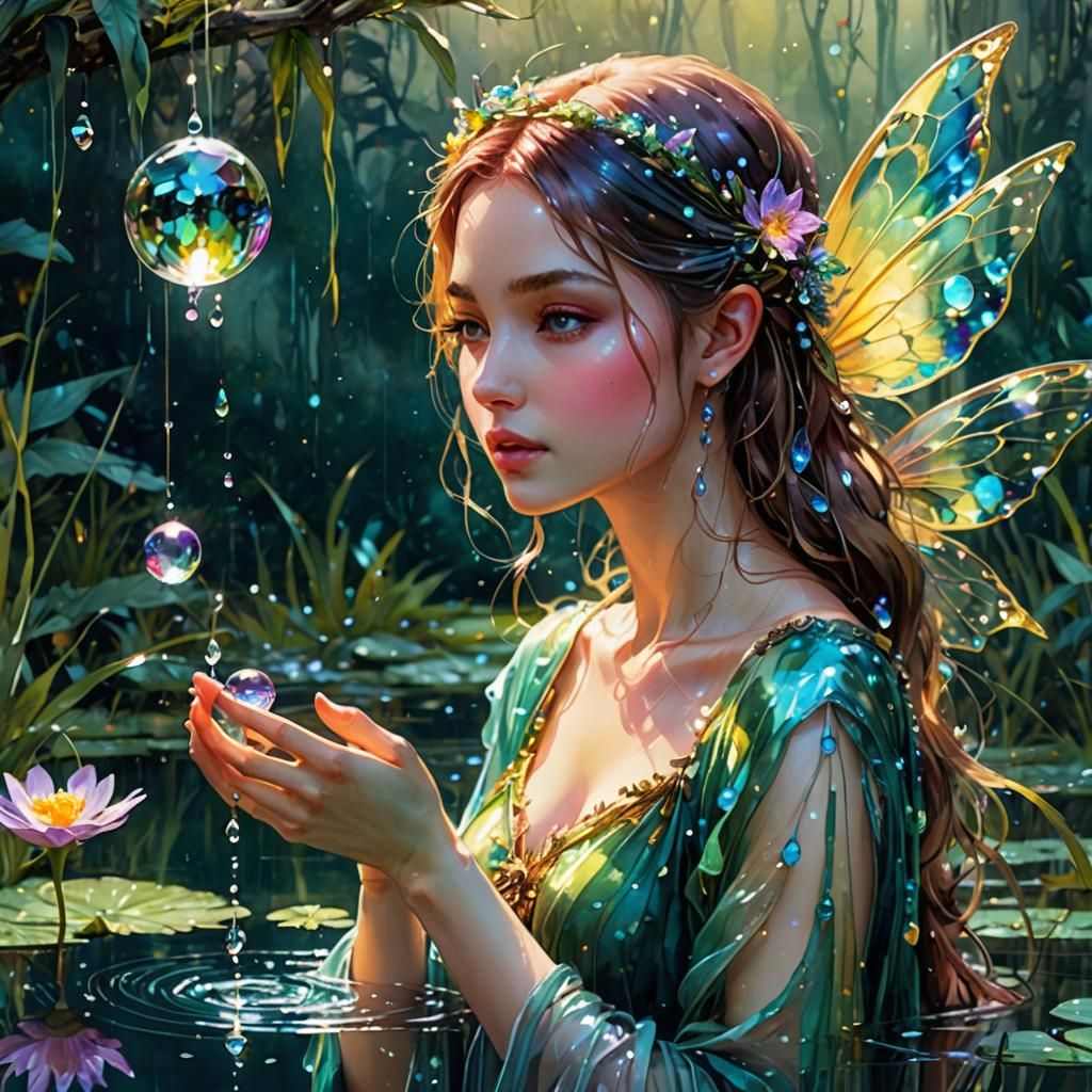 Dew drops   by @Ethereal Spirit