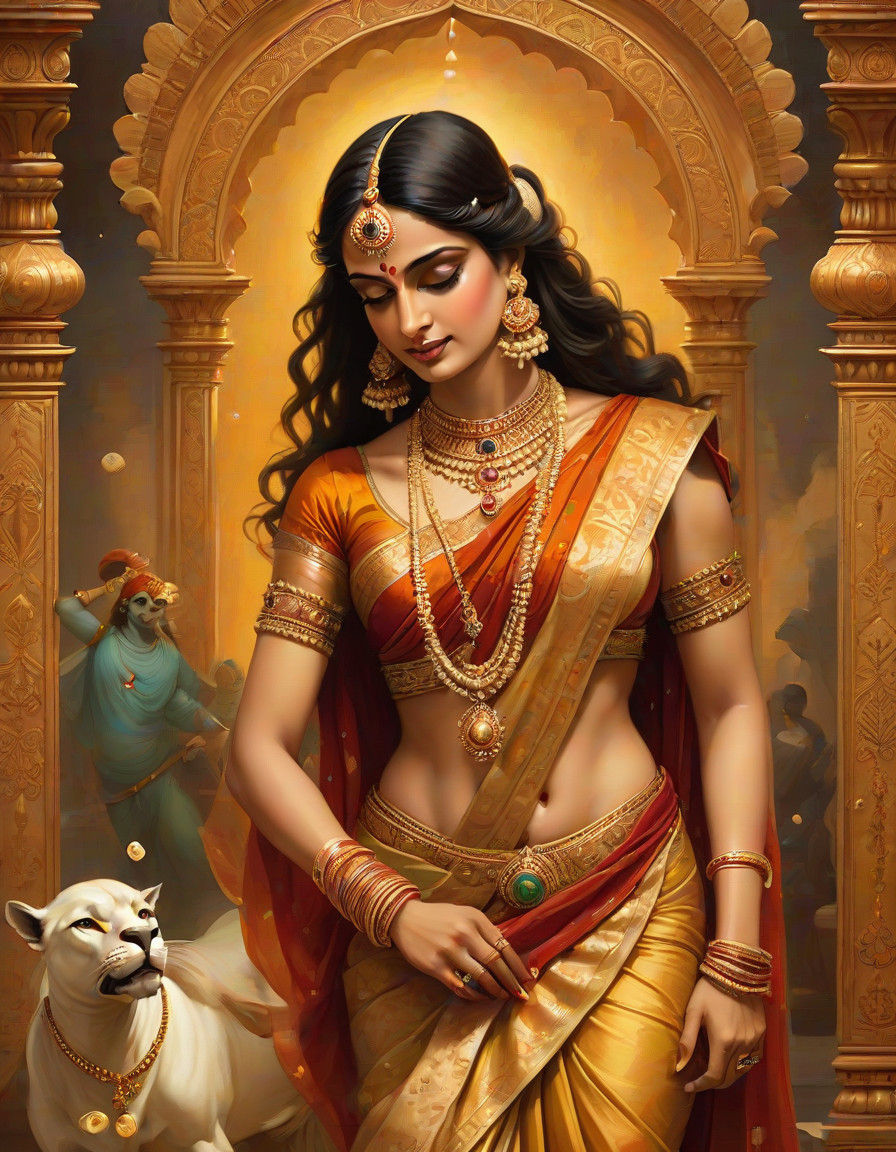 Krishna Intercepts a Rigged Game of Dice in Ancient Indian R...