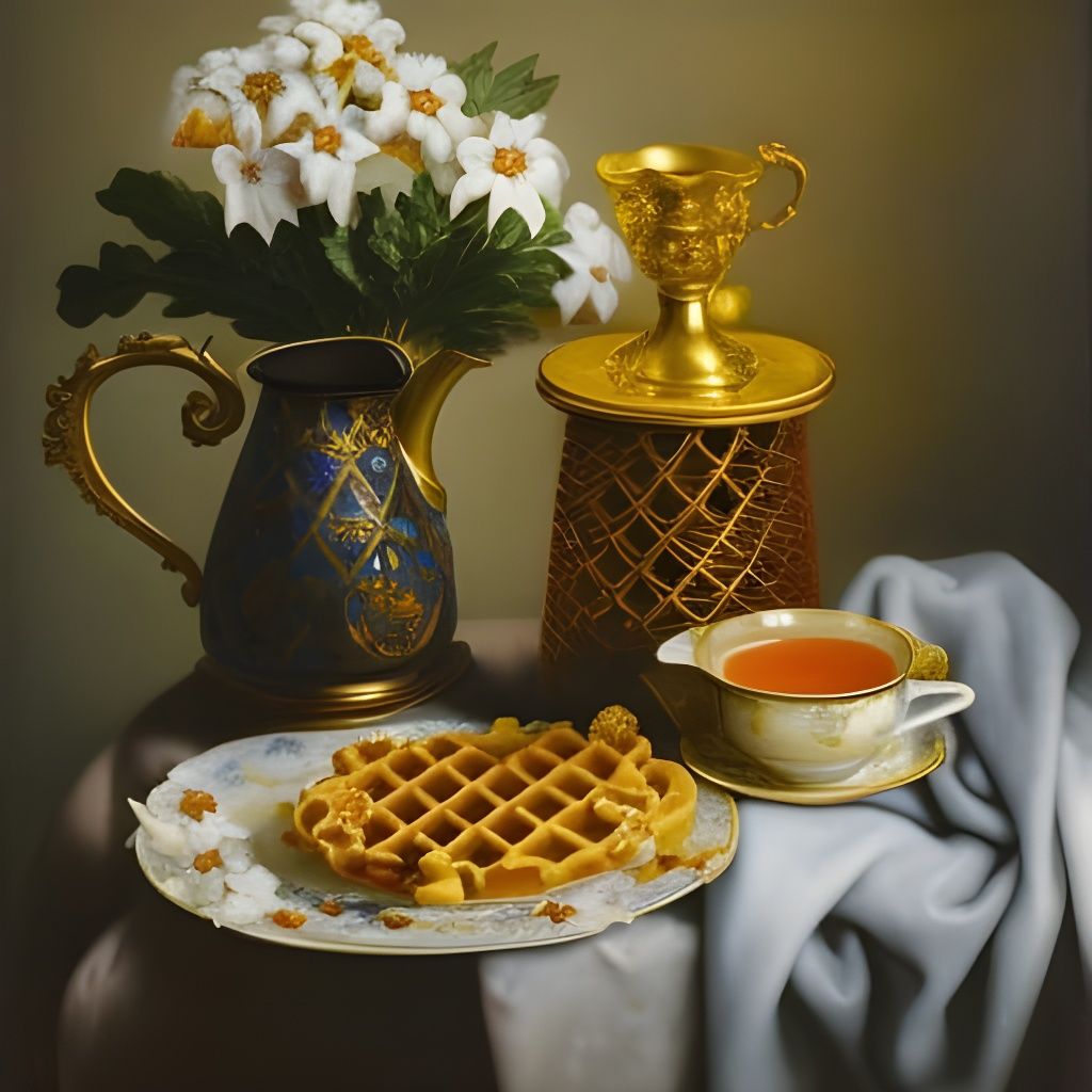 Still life with waffle  by @Vaclava