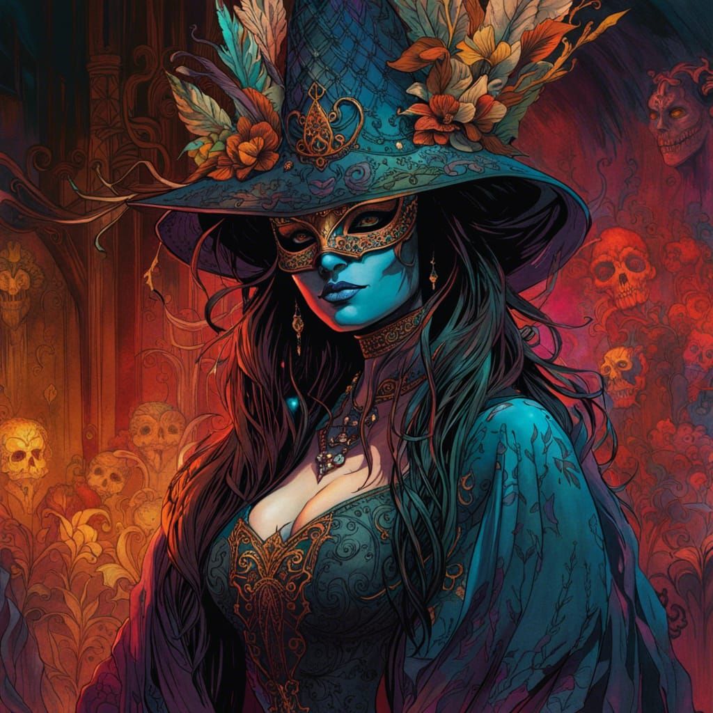 Masquerade Witch  by @Keeg