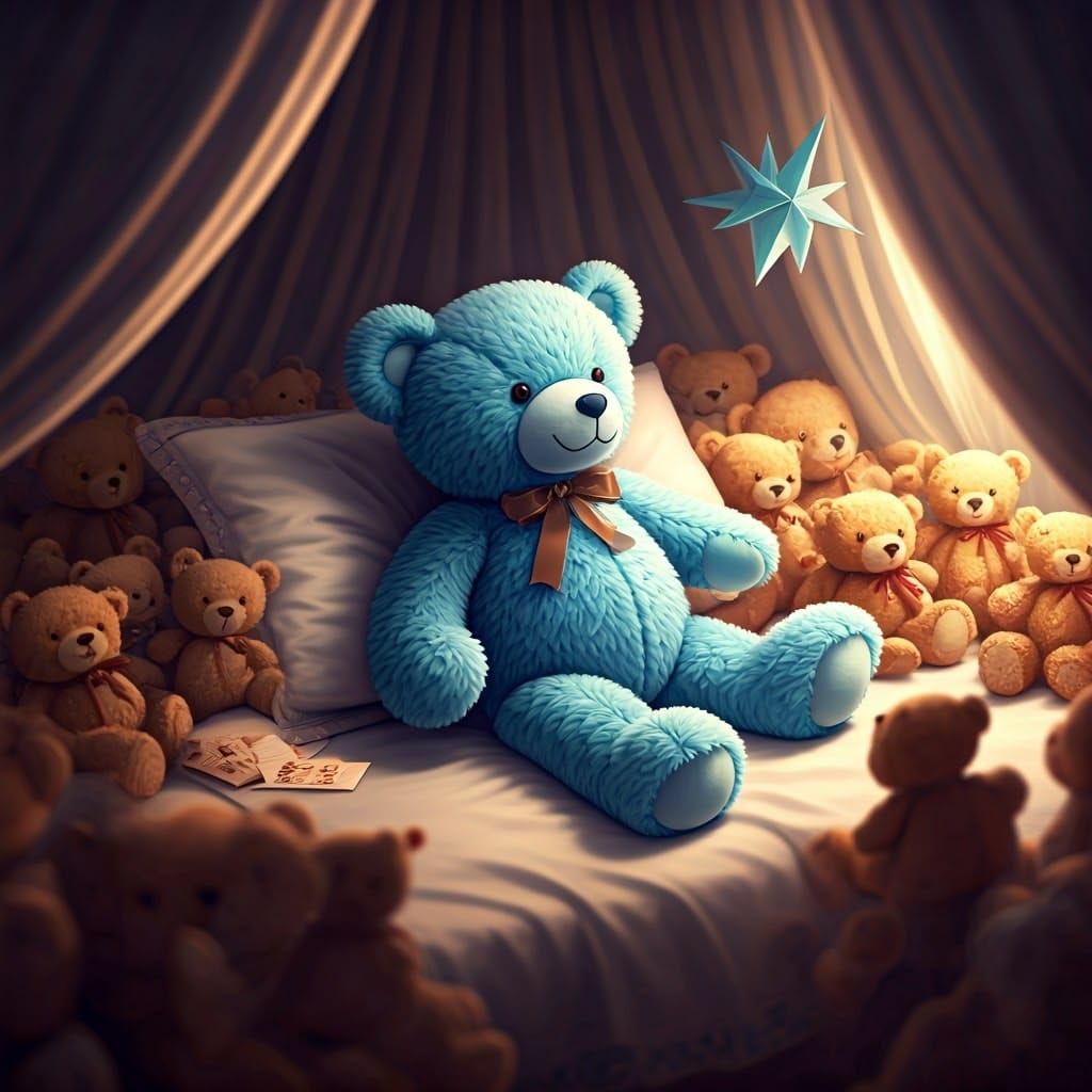 Whimsical Plushie Paradise in Soft Focus