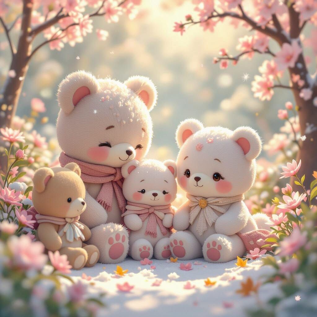 Harmonious World of Toys in Anime Style