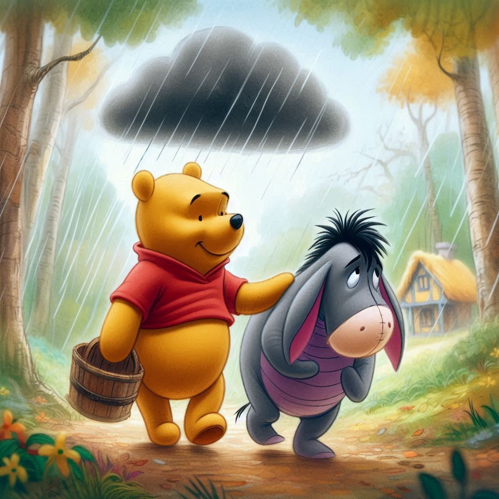 Winnie and Eeyore