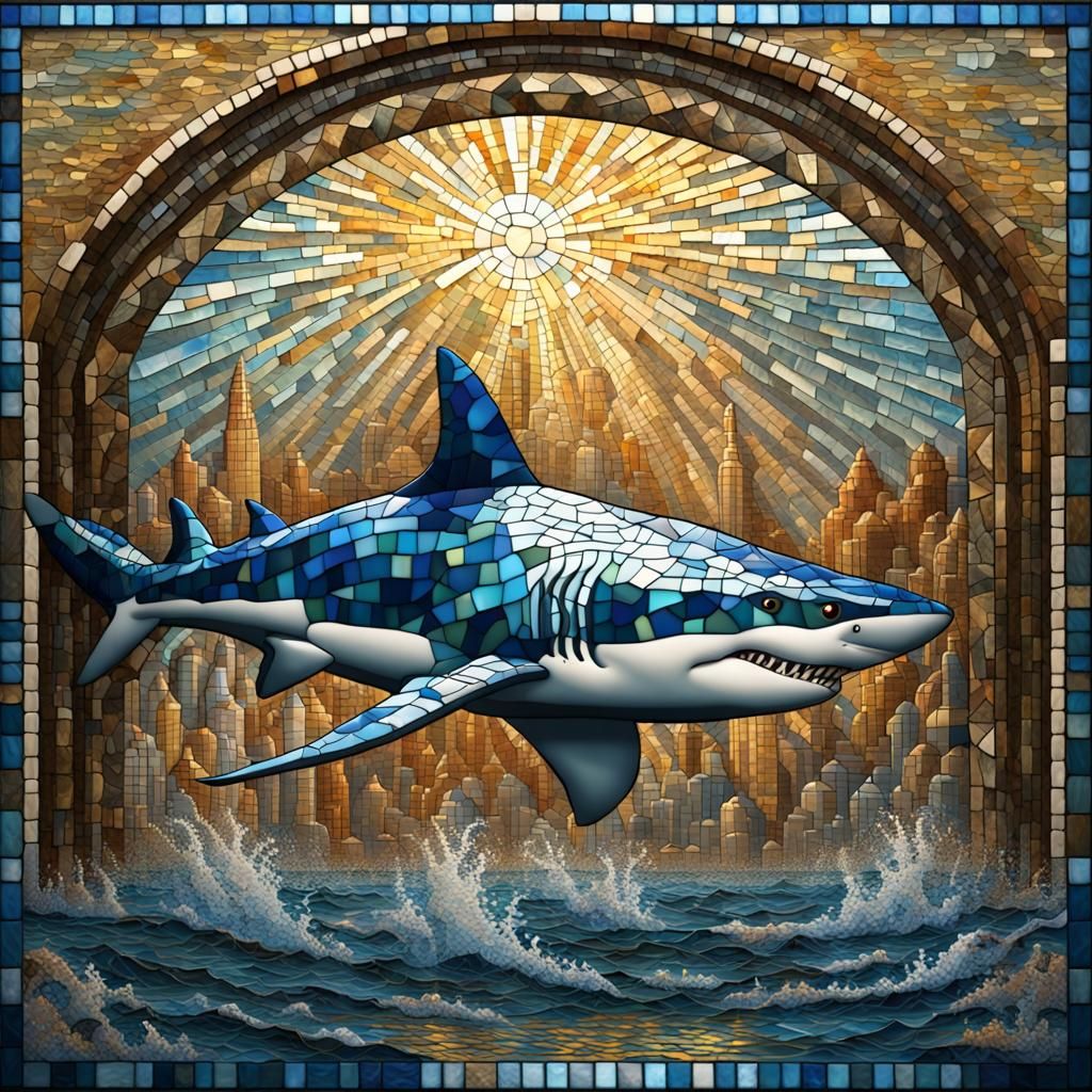 Shark mosaic