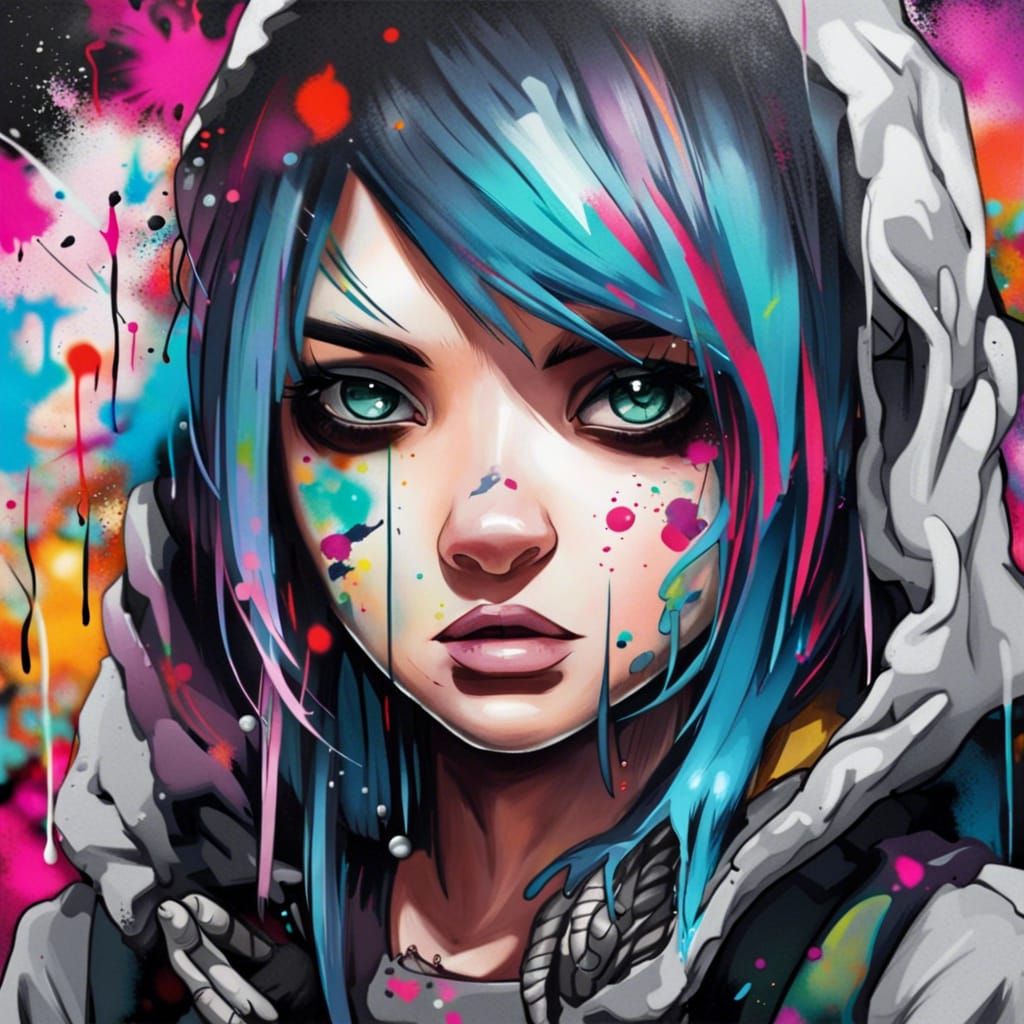 emo girl - AI Generated Artwork - NightCafe Creator