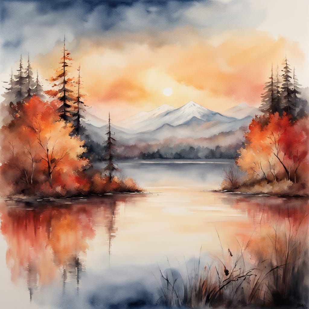 Serenity at sunset.  by @Avelia