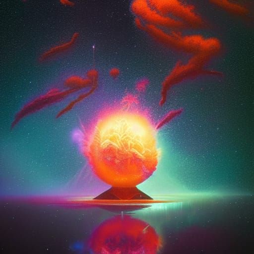 a fishbowl full of galaxies, Dendritic, Astral, Energy, Colo...