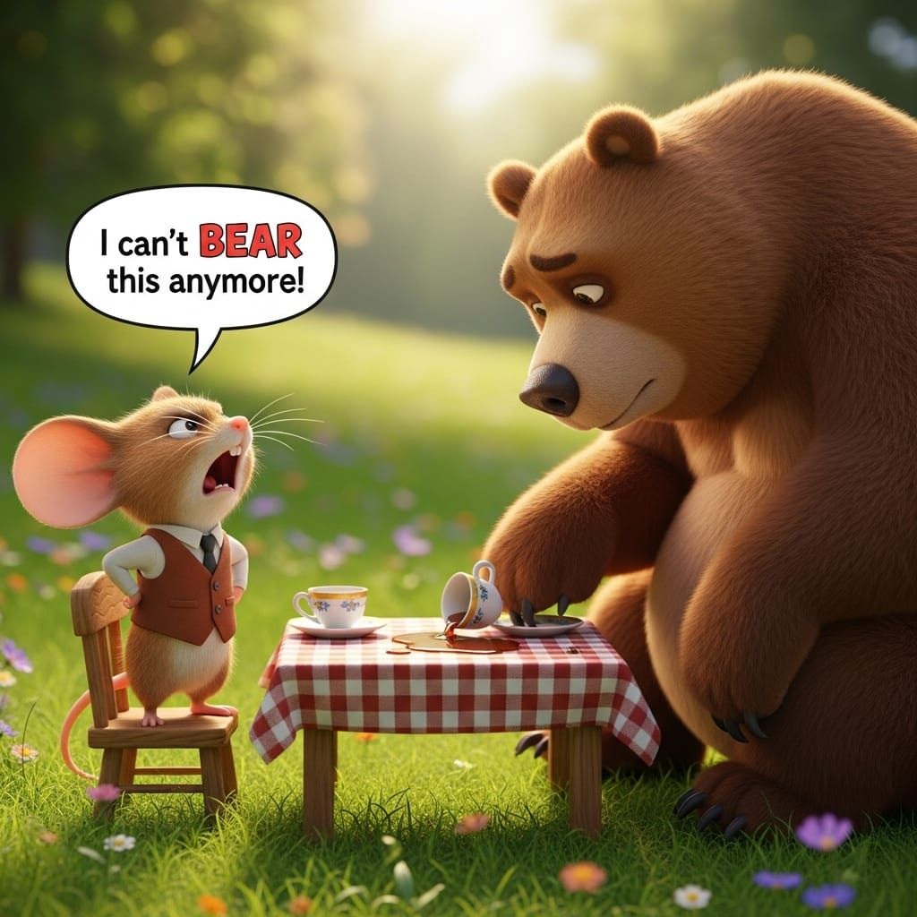 "I can't BEAR this anymore!"