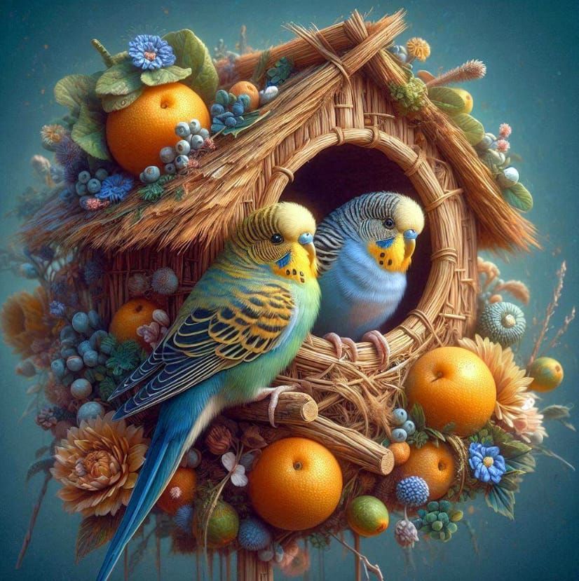 A home for parakeets  by @Oreva