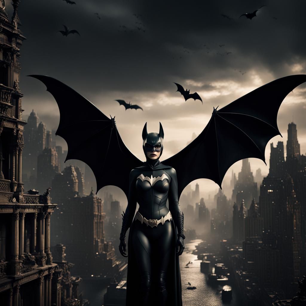 A bat woman