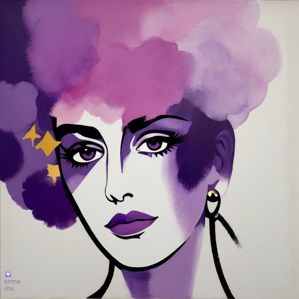 Violet Poise and Golden Echoes