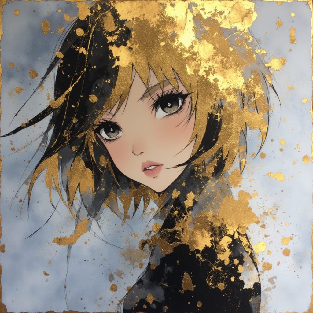 <lora:Black-n-Gold:1.0>