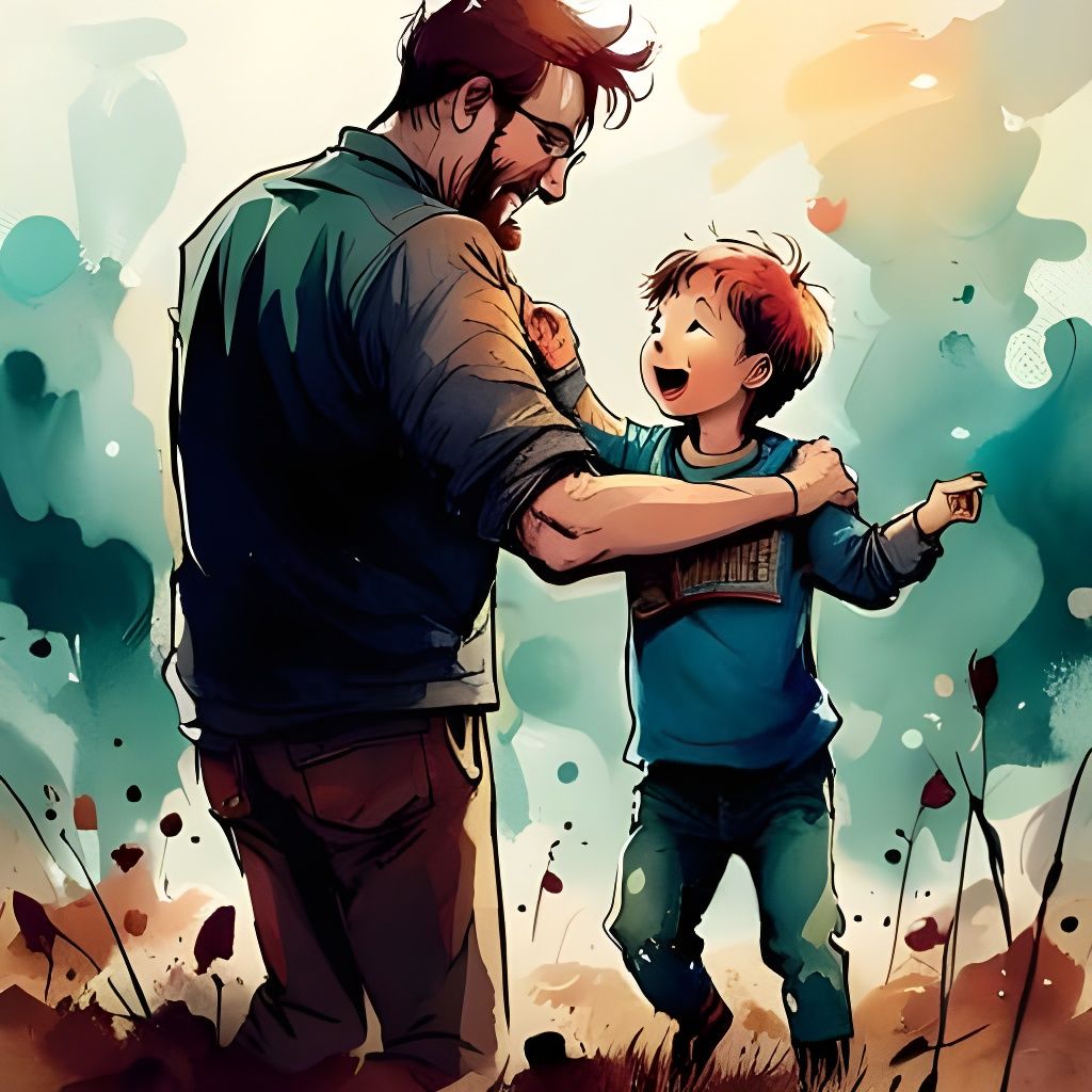 Sharing a Laugh with Dad  by @AaronJ