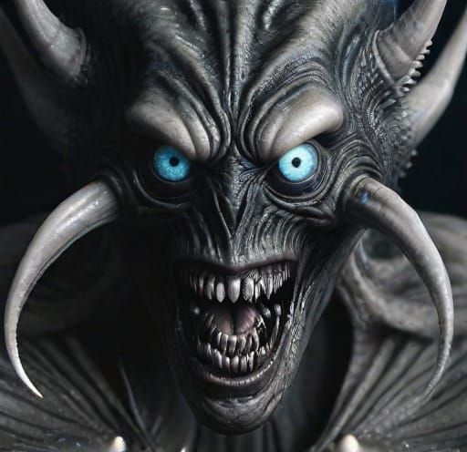 Very creepy gargantuan bloop creature looking at the viewer