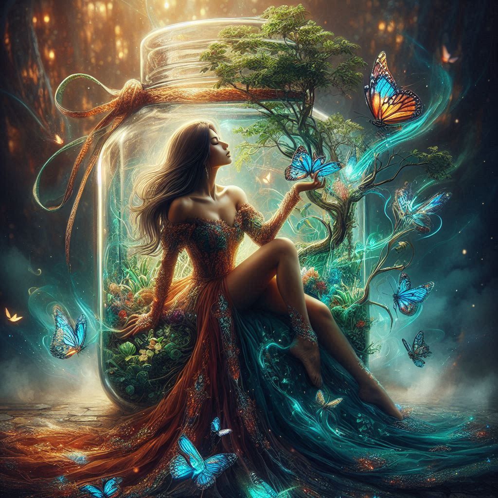 Fantasy Garden in a Jar