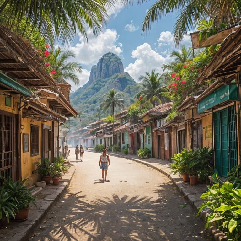 Colorful Image of Brazil